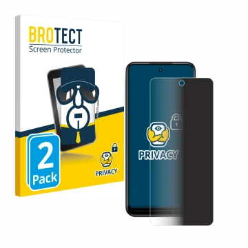 Parte frontal de un envase de producto con el logotipo de la marca BROTECT. Al lado se muestra el dispositivo Infinix Hot 30 P