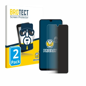 Parte frontal de un envase de producto con el logotipo de la marca BROTECT. Al lado se muestra el dispositivo Xiaomi Redmi 14C