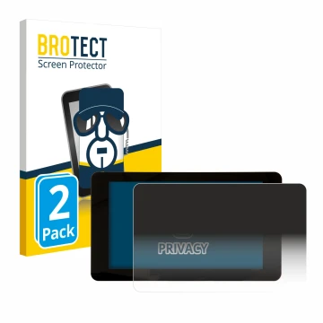 Parte frontal de un envase de producto con el logotipo de la marca BROTECT. Al lado se muestra el dispositivo Raspberry Pi Tou