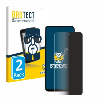 Parte frontal de un envase de producto con el logotipo de la marca BROTECT. Al lado se muestra el dispositivo Motorola Moto G1