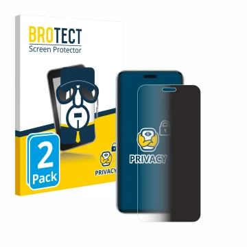 Parte frontal de un envase de producto con el logotipo de la marca BROTECT. Al lado se muestra el dispositivo Honor Magic 7 RS