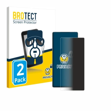 Parte frontal de un envase de producto con el logotipo de la marca BROTECT. Al lado se muestra el dispositivo ZTE Nubia Red Ma