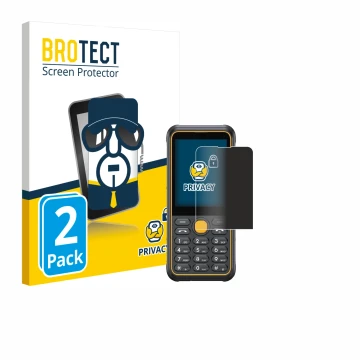 Parte frontal de un envase de producto con el logotipo de la marca BROTECT. Al lado se muestra el dispositivo Ulefone Armor Mi