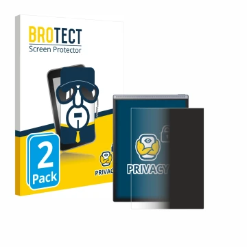 Parte frontal de un envase de producto con el logotipo de la marca BROTECT. Al lado se muestra el dispositivo iflytek Ainote A