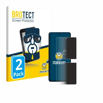 Parte frontal de un envase de producto con el logotipo de la marca BROTECT. Al lado se muestra el dispositivo Samsung Galaxy Z