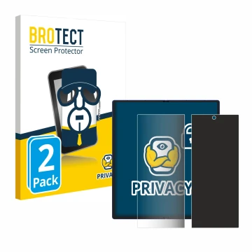 Parte frontal de un envase de producto con el logotipo de la marca BROTECT. Al lado se muestra el dispositivo Samsung Galaxy Z