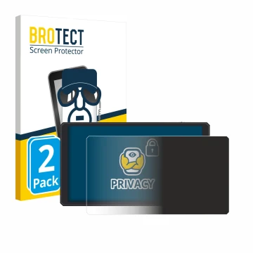 Parte frontal de un envase de producto con el logotipo de la marca BROTECT. Al lado se muestra el dispositivo Feelworld CUT6 6