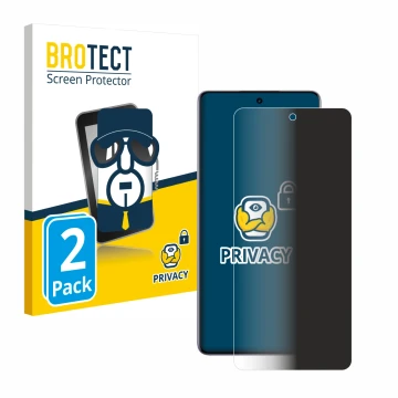 Parte frontal de un envase de producto con el logotipo de la marca BROTECT. Al lado se muestra el dispositivo realme 15 Pro co