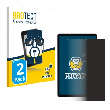 Parte frontal de un envase de producto con el logotipo de la marca BROTECT. Al lado se muestra el dispositivo Alldocube iPlay 