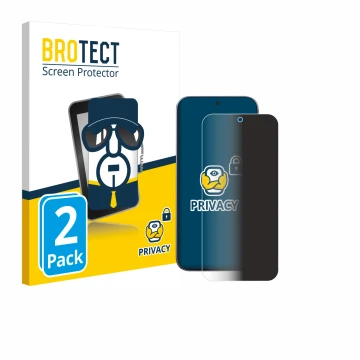 Parte frontal de un envase de producto con el logotipo de la marca BROTECT. Al lado se muestra el dispositivo Xiaomi 17 Pro Ma