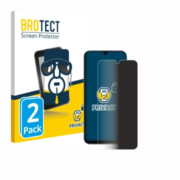 Parte frontal de un envase de producto con el logotipo de la marca BROTECT. Al lado se muestra el dispositivo Xiaomi Poco C85 