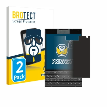 Parte frontal de un envase de producto con el logotipo de la marca BROTECT. Al lado se muestra el dispositivo Unihertz Titan 2