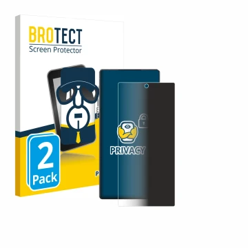 Parte frontal de un envase de producto con el logotipo de la marca BROTECT. Al lado se muestra el dispositivo ZTE Nubia Z80 Ul