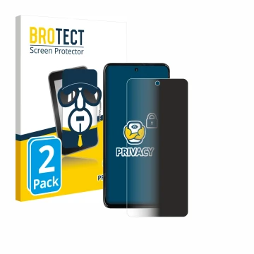 Parte frontal de un envase de producto con el logotipo de la marca BROTECT. Al lado se muestra el dispositivo Motorola Moto G6