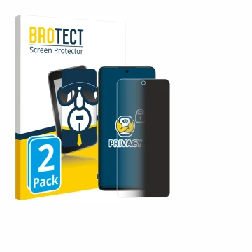 Parte frontal de un envase de producto con el logotipo de la marca BROTECT. Al lado se muestra el dispositivo Oppo Reno 12 FS 