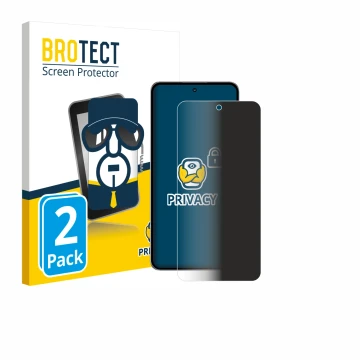 Parte frontal de un envase de producto con el logotipo de la marca BROTECT. Al lado se muestra el dispositivo Nubia Neo 3 GT 5