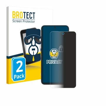 Parte frontal de un envase de producto con el logotipo de la marca BROTECT. Al lado se muestra el dispositivo Telekom T Phone 