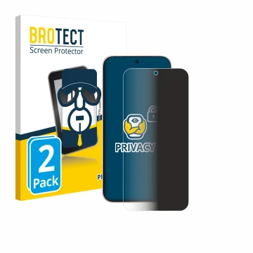 Parte frontal de un envase de producto con el logotipo de la marca BROTECT. Al lado se muestra el dispositivo Oppo Reno 15 Pro