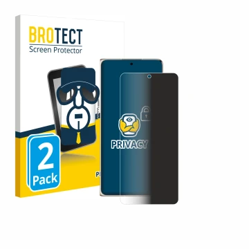 Parte frontal de un envase de producto con el logotipo de la marca BROTECT. Al lado se muestra el dispositivo Huawei Mate X7 c
