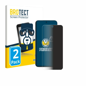 Parte frontal de un envase de producto con el logotipo de la marca BROTECT. Al lado se muestra el dispositivo Xiaomi Redmi Not