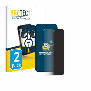 Parte frontal de un envase de producto con el logotipo de la marca BROTECT. Al lado se muestra el dispositivo Vivo S50 con su 