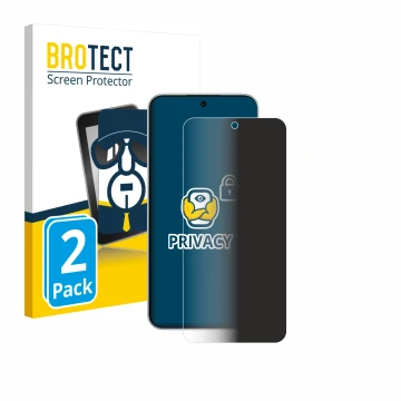 Parte frontal de un envase de producto con el logotipo de la marca BROTECT. Al lado se muestra el dispositivo Oppo F31 Pro con