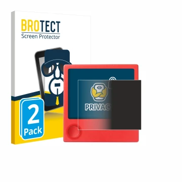 Parte frontal de un envase de producto con el logotipo de la marca BROTECT. Al lado se muestra el dispositivo PicPak E-Ink Dis