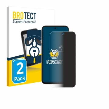 Parte frontal de un envase de producto con el logotipo de la marca BROTECT. Al lado se muestra el dispositivo Oppo A6c con su 