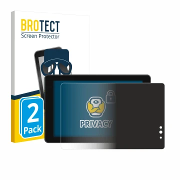 Parte frontal de un envase de producto con el logotipo de la marca BROTECT. Al lado se muestra el dispositivo Lilliput 719/T 7