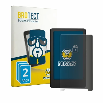 Parte frontal de un envase de producto con el logotipo de la marca BROTECT. Al lado se muestra el dispositivo Xteink X4 Classi