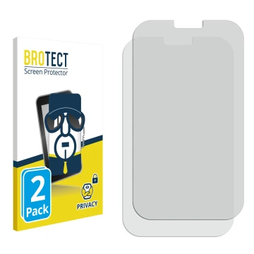 Parte frontal de un envase de producto con el logotipo de la marca BROTECT. Al lado está el protector de pantalla correspondie