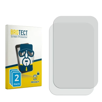 Parte frontal de un envase de producto con el logotipo de la marca BROTECT. Al lado está el protector de pantalla correspondie