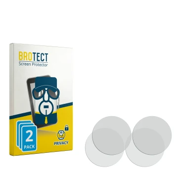 Parte frontal de un envase de producto con el logotipo de la marca BROTECT. Al lado está el protector de pantalla correspondie