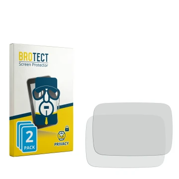 Parte frontal de un envase de producto con el logotipo de la marca BROTECT. Al lado está el protector de pantalla correspondie