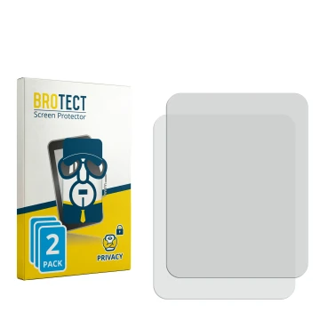 Parte frontal de un envase de producto con el logotipo de la marca BROTECT. Al lado está el protector de pantalla correspondie