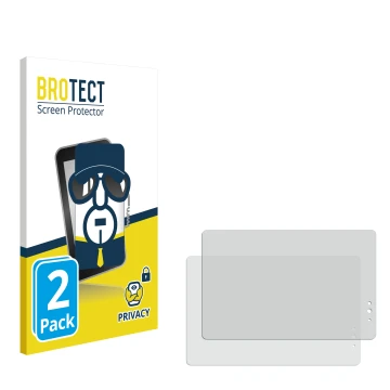 Parte frontal de un envase de producto con el logotipo de la marca BROTECT. Al lado está el protector de pantalla correspondie
