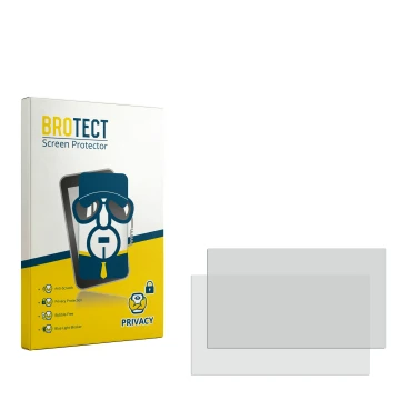Parte frontal de un envase de producto con el logotipo de la marca BROTECT. Al lado está el protector de pantalla correspondie