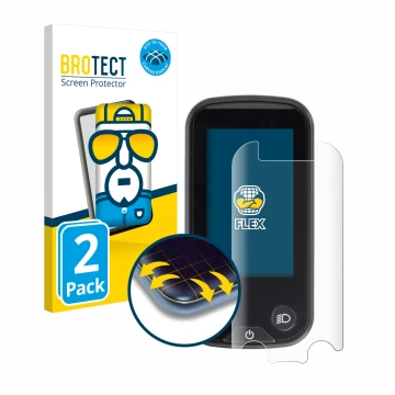 Parte frontal de un envase de producto con el logotipo de la marca BROTECT. Al lado se muestra el dispositivo Shimano Steps SC