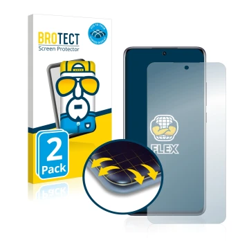 Parte frontal de un envase de producto con el logotipo de la marca BROTECT. Al lado se muestra el dispositivo Xiaomi 12X con s