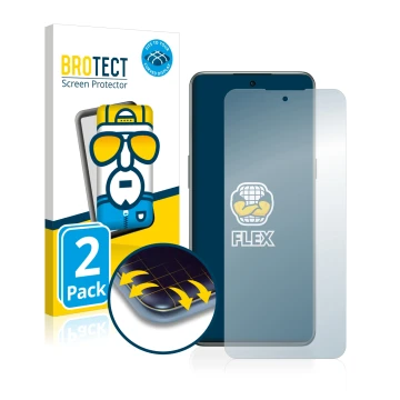 Parte frontal de un envase de producto con el logotipo de la marca BROTECT. Al lado se muestra el dispositivo OnePlus 10T 5G c