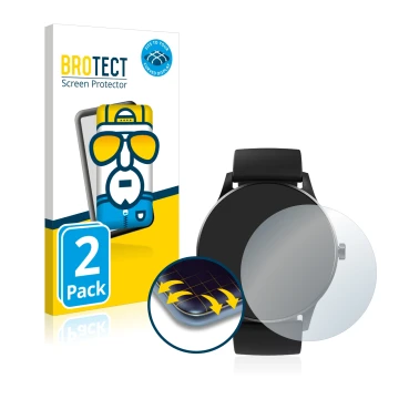 Parte frontal de un envase de producto con el logotipo de la marca BROTECT. Al lado se muestra el dispositivo Denver SW-173 co