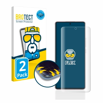 Parte frontal de un envase de producto con el logotipo de la marca BROTECT. Al lado se muestra el dispositivo Xiaomi Redmi Not