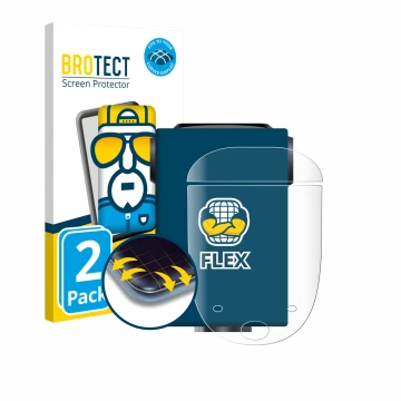 Parte frontal de un envase de producto con el logotipo de la marca BROTECT. Al lado se muestra el dispositivo Urtopia Carbon 1