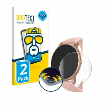 Parte frontal de un envase de producto con el logotipo de la marca BROTECT. Al lado se muestra el dispositivo Parsonver SR1 1.