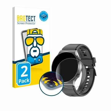 Parte frontal de un envase de producto con el logotipo de la marca BROTECT. Al lado se muestra el dispositivo Kardena Care Pro