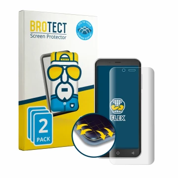 Parte frontal de un envase de producto con el logotipo de la marca BROTECT. Al lado se muestra el dispositivo Emporia Smart 5 