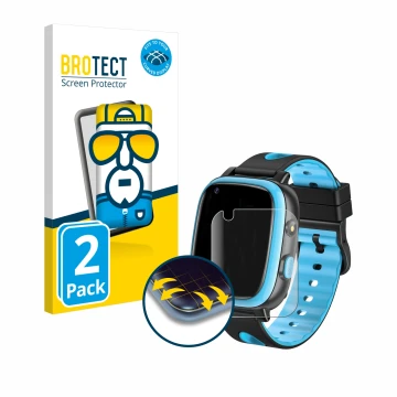 Parte frontal de un envase de producto con el logotipo de la marca BROTECT. Al lado se muestra el dispositivo Aduogeng T5 con 