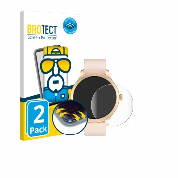 Parte frontal de un envase de producto con el logotipo de la marca BROTECT. Al lado se muestra el dispositivo Tensky LW92 1.32