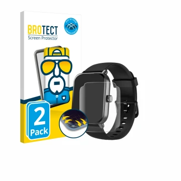 Parte frontal de un envase de producto con el logotipo de la marca BROTECT. Al lado se muestra el dispositivo Yoever IDW19 1.8