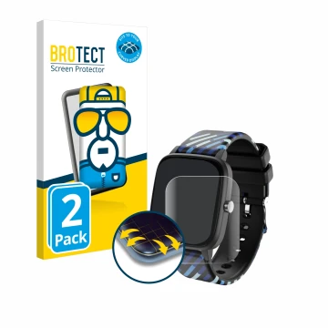 Parte frontal de un envase de producto con el logotipo de la marca BROTECT. Al lado se muestra el dispositivo Lamax BCool 1.4
